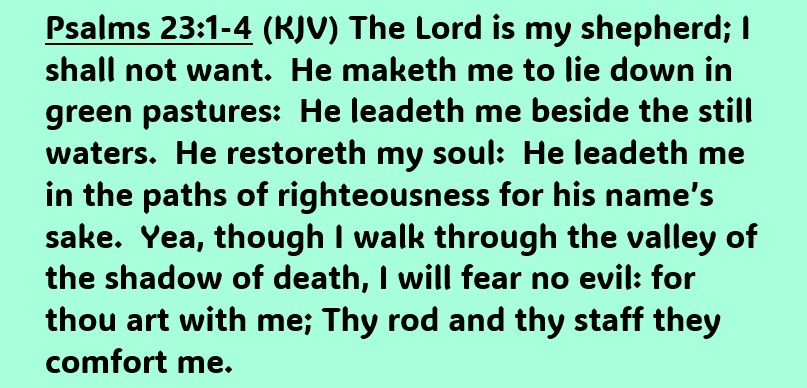 Psalms 23:1-4