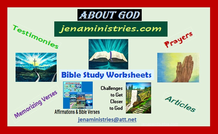 jenaministries.com ABOUT GOD