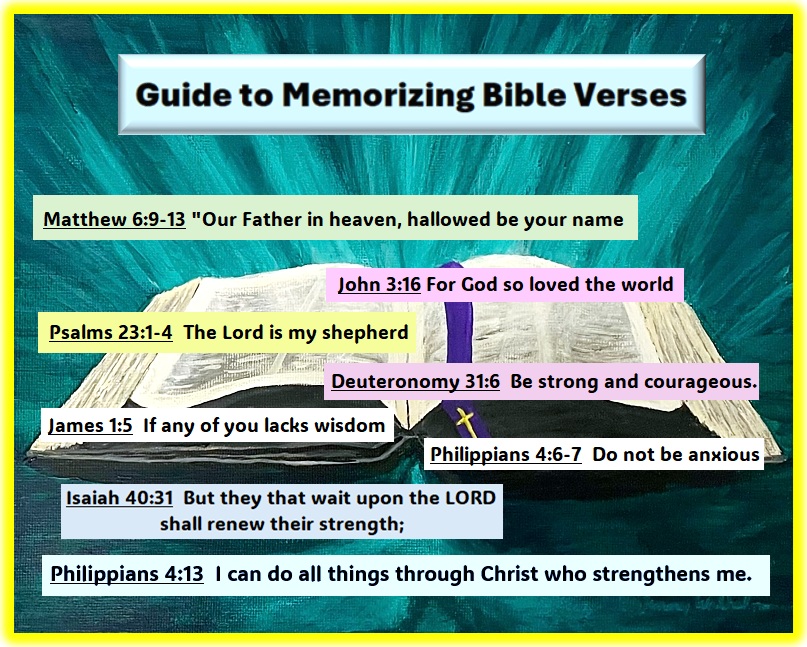 Guide to memorizing Bible Verses