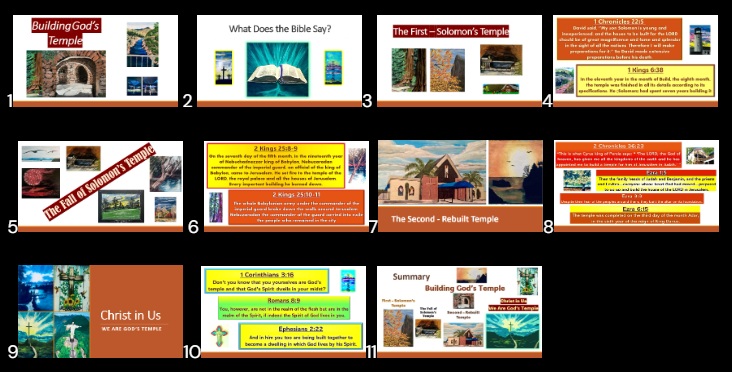 Building God's Temple PowerPoint