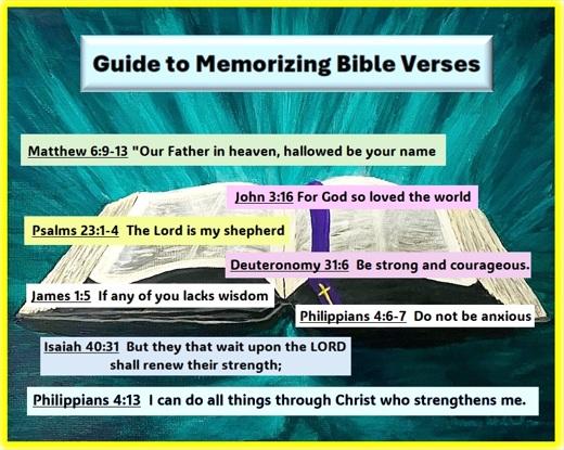Guide to Memorizing Bible Verses