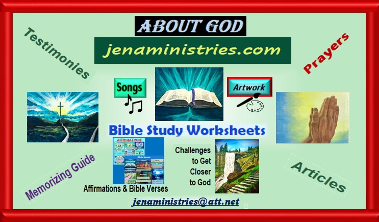 jenaministries.com ABOUT GOD